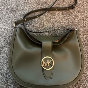 Michael Kors Olive Green Crossbody Bag
